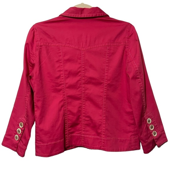 Gerard Darel Pink Blazer Jacket Cotton Spandex Made in Serbia Size 38 - Picture 6 of 13